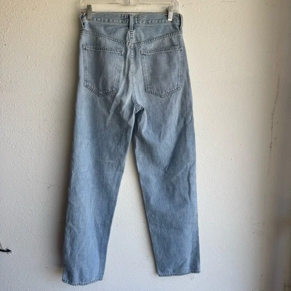 AGOLDE Criss Cross Light Blue Denim Jeans